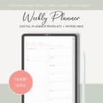 2025 Digital Planner for GoodNotes | Dated Monthly, Weekly, Daily Planning with Hyperlinks | Habit, Goal, Money & Password Tracker | Brain Dump & Notes