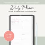 2025 Digital Planner for GoodNotes | Dated Monthly, Weekly, Daily Planning with Hyperlinks | Habit, Goal, Money & Password Tracker | Brain Dump & Notes