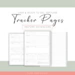 2025 Digital Planner for GoodNotes | Dated Monthly, Weekly, Daily Planning with Hyperlinks | Habit, Goal, Money & Password Tracker | Brain Dump & Notes