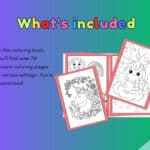 Printable unicorn coloring page featuring a kawaii-style unicorn design