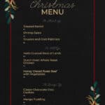 Christmas Menu Template