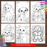 Christmas Coloring Pages, Christmas Printable, Christmas Games, Christmas Activities, Printable Coloring Page, Christmas Coloring Pages Kids, coloring pages for kids, childrens coloring book,kindergarten coloring pages, coloring activities kids
