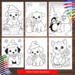 Christmas Coloring Pages, Christmas Printable, Christmas Games, Christmas Activities, Printable Coloring Page, Christmas Coloring Pages Kids, coloring pages for kids, childrens coloring book,kindergarten coloring pages, coloring activities kids
