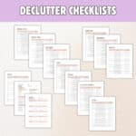 declutter checklist moving checklist cleaning schedule cleaning checklist decluttering planner digital declutter decluttering declutter printable declutter planner home cleaning list cleaning organizer