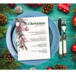 Christmas Menu, Christmas Dinner Party Template