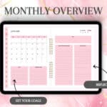 2025 Digital Planner, Monthly Overview, Goodnotes, Notability | WeLoveWestern