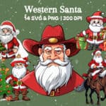 Western Santa Clipart | WeLoveWestern