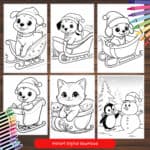 Christmas Coloring Pages, Christmas Printable, Christmas Games, Christmas Activities, Printable Coloring Page, Christmas Coloring Pages Kids, coloring pages for kids, childrens coloring book,kindergarten coloring pages, coloring activities kids