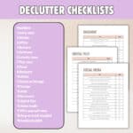 declutter checklist moving checklist cleaning schedule cleaning checklist decluttering planner digital declutter decluttering declutter printable declutter planner home cleaning list cleaning organizer