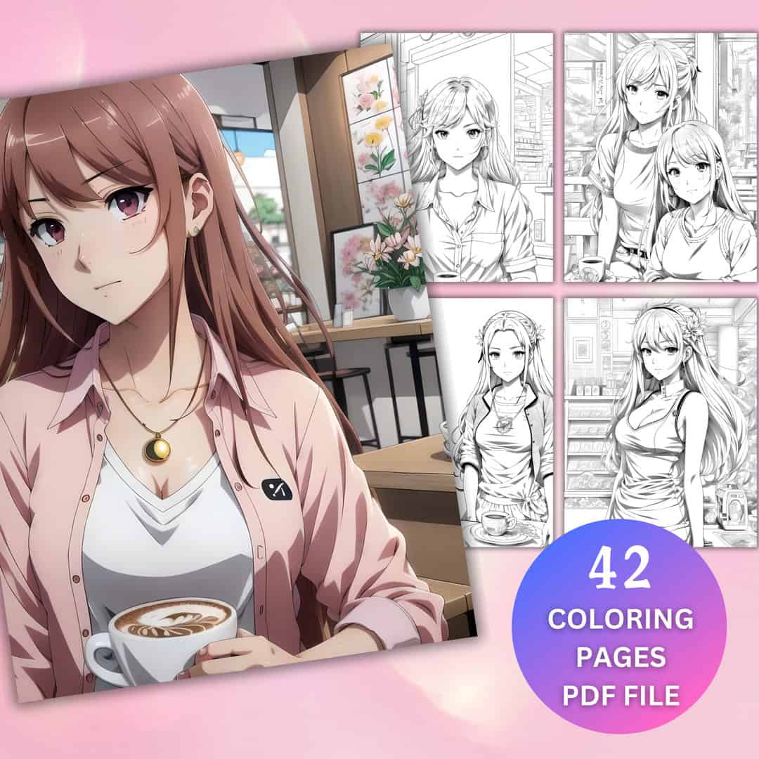 Anime Coloring Pages, Anime Girl Coloring Book, Manga Coloring Pages ...