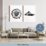 Western Black and White Wall Art, Southwestern decor | WeLoveWestern