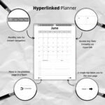 Digital 2025 calendar for reMarkable, combining sleek design and hyperlinked layouts for optimal productivity.