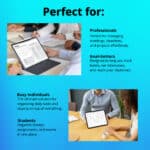 GoodNotes calendar template for iPad Pro, ideal for tracking goals, managing tasks, and creating schedules with a sleek digital design.