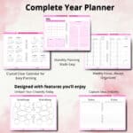 Editable OneNote calendar template designed for efficient organization, perfect for managing daily, weekly, and monthly schedules.