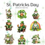 Leprechaun Clipart, Leprechaun PNG, St. Patricks Day, Lucky Day, St Patricks Clipart, Leprechaun, Pot Of Gold, Beer Bottle, Irish Holiday | WeLoveWestern